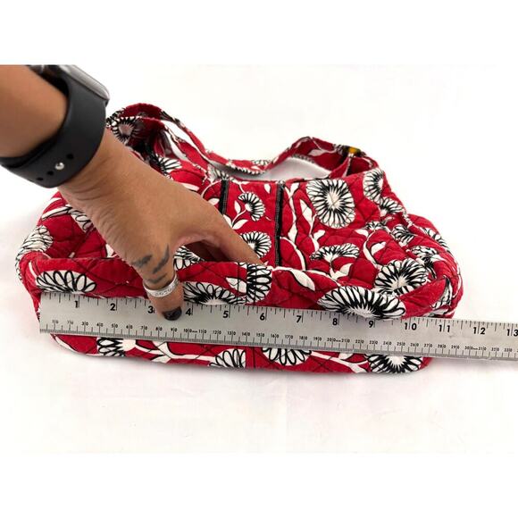 Vera Bradley Deco Daisy Sophie Fabric Shoulder Bag Houndstooth Retired - Picture 6 of 16